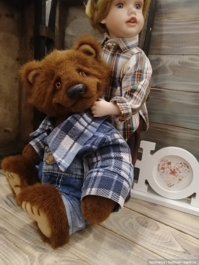 Лучшие друзья - кукла с мишкой (фото 10)