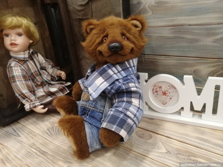 Лучшие друзья - кукла с мишкой