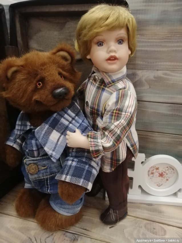 Лучшие друзья - кукла с мишкой (фото 6)