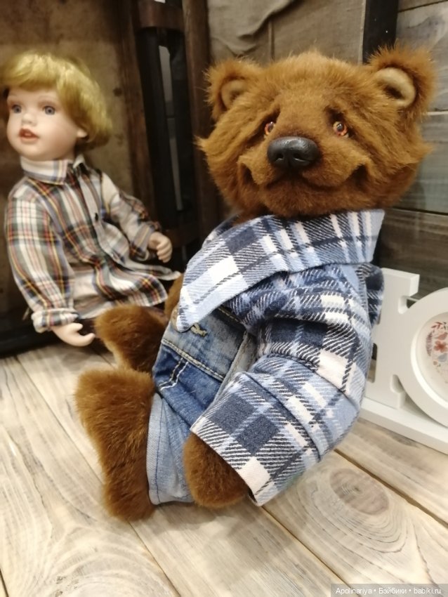 Лучшие друзья - кукла с мишкой