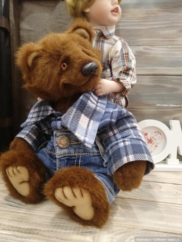 Лучшие друзья - кукла с мишкой (фото 9)