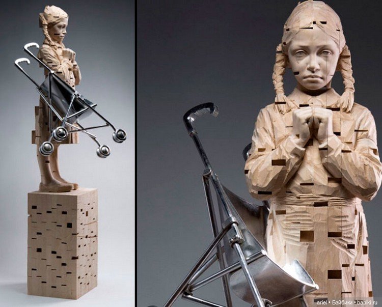 Скульптуры от автора Гехард Деметц (Gehard Demetz) (фото 9)