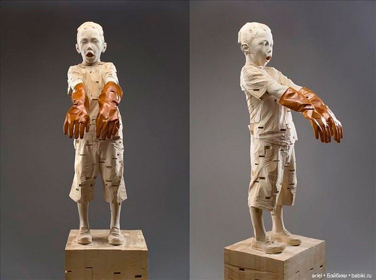 Скульптуры от автора Гехард Деметц (Gehard Demetz) (фото 5)