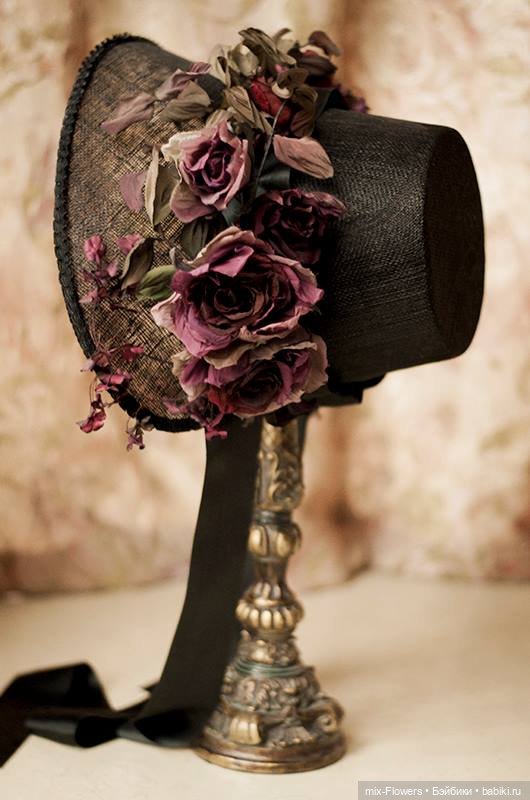 Цветочные аксессуары для Антикварных кукол - продолжение