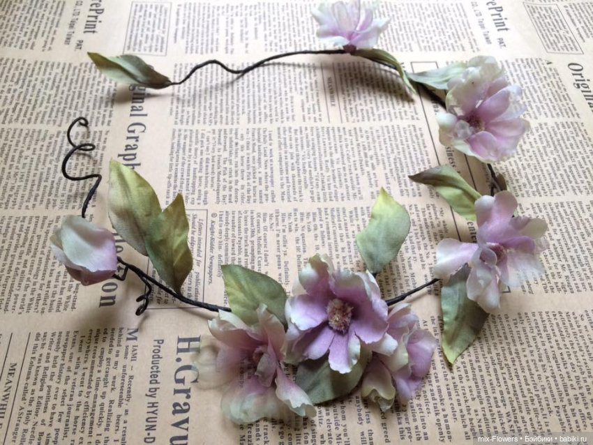 Цветочные аксессуары для Антикварных кукол - продолжение