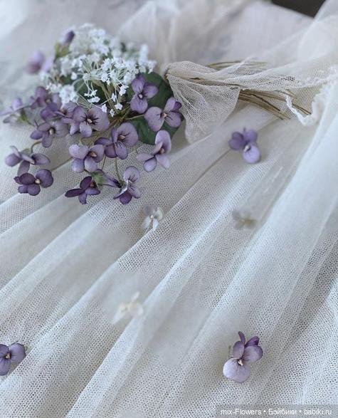 Цветочные аксессуары для Антикварных кукол - продолжение