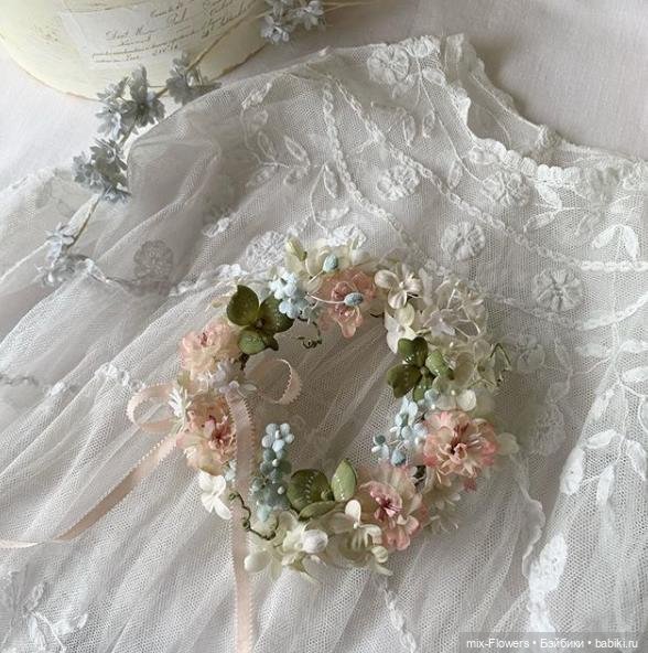 Цветочные аксессуары для Антикварных кукол - продолжение (фото 9)