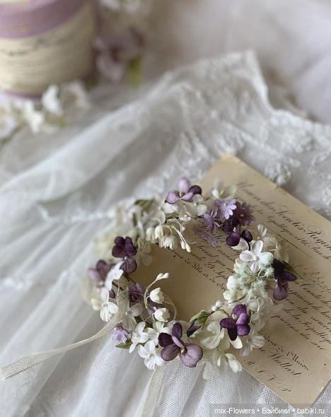 Цветочные аксессуары для Антикварных кукол - продолжение (фото 5)