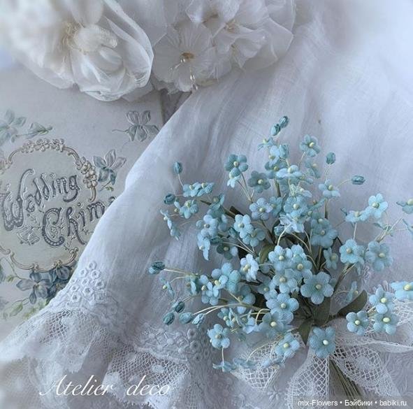 Цветочные аксессуары для Антикварных кукол - продолжение