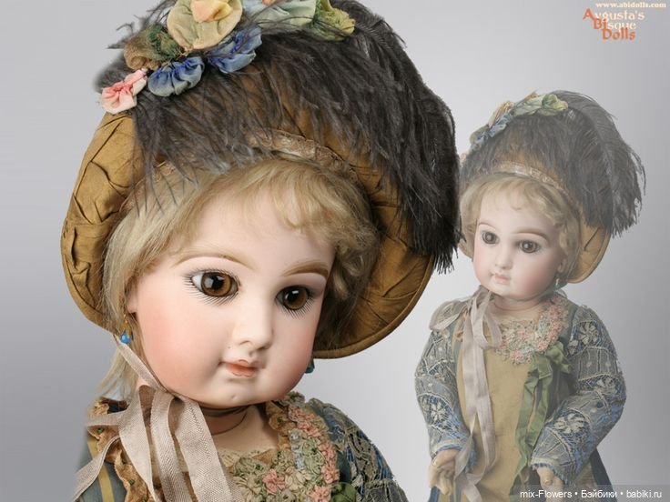 Цветочные аксессуары для Антикварных кукол - продолжение