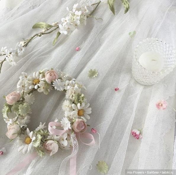 Цветочные аксессуары для Антикварных кукол - продолжение (фото 3)