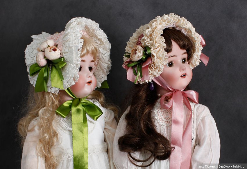 Цветочные аксессуары для Антикварных кукол - продолжение