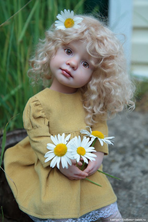 Ромашка🌼 ООАК куколки Готц Gotz ростом 36 см (фото 5)