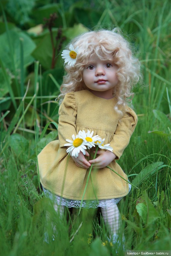 Ромашка🌼 ООАК куколки Готц Gotz ростом 36 см (фото 4)