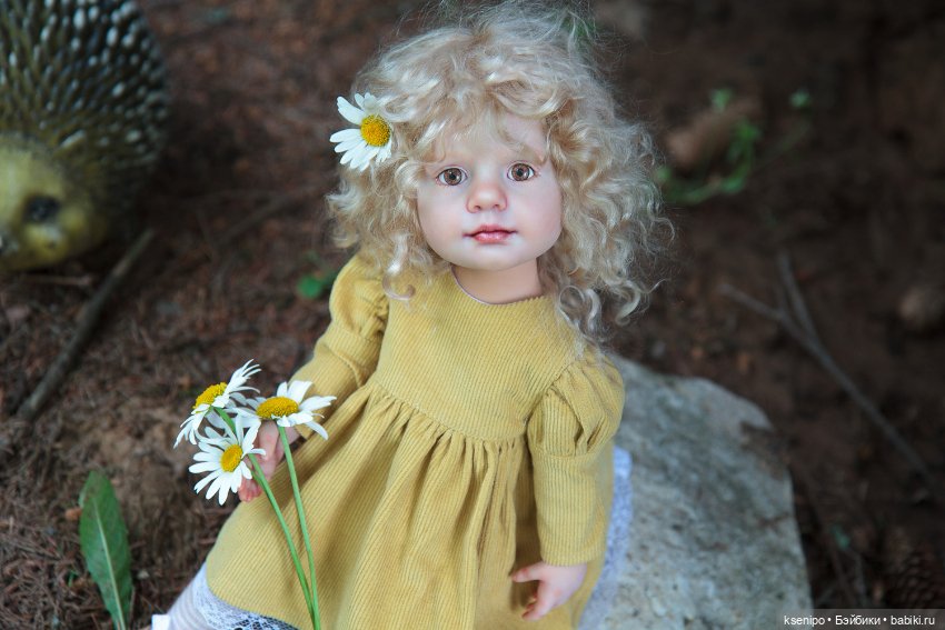 Ромашка🌼 ООАК куколки Готц Gotz ростом 36 см (фото 9)