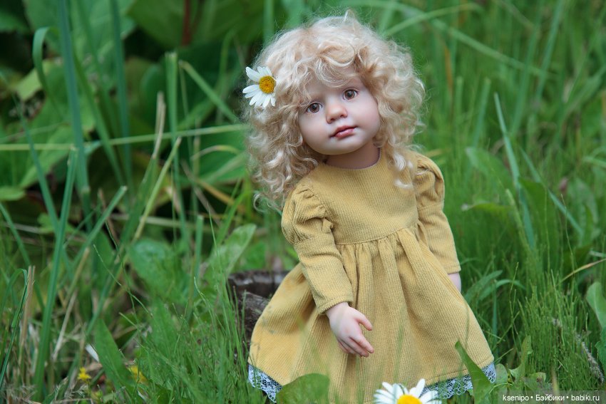 Ромашка🌼 ООАК куколки Готц Gotz ростом 36 см (фото 3)