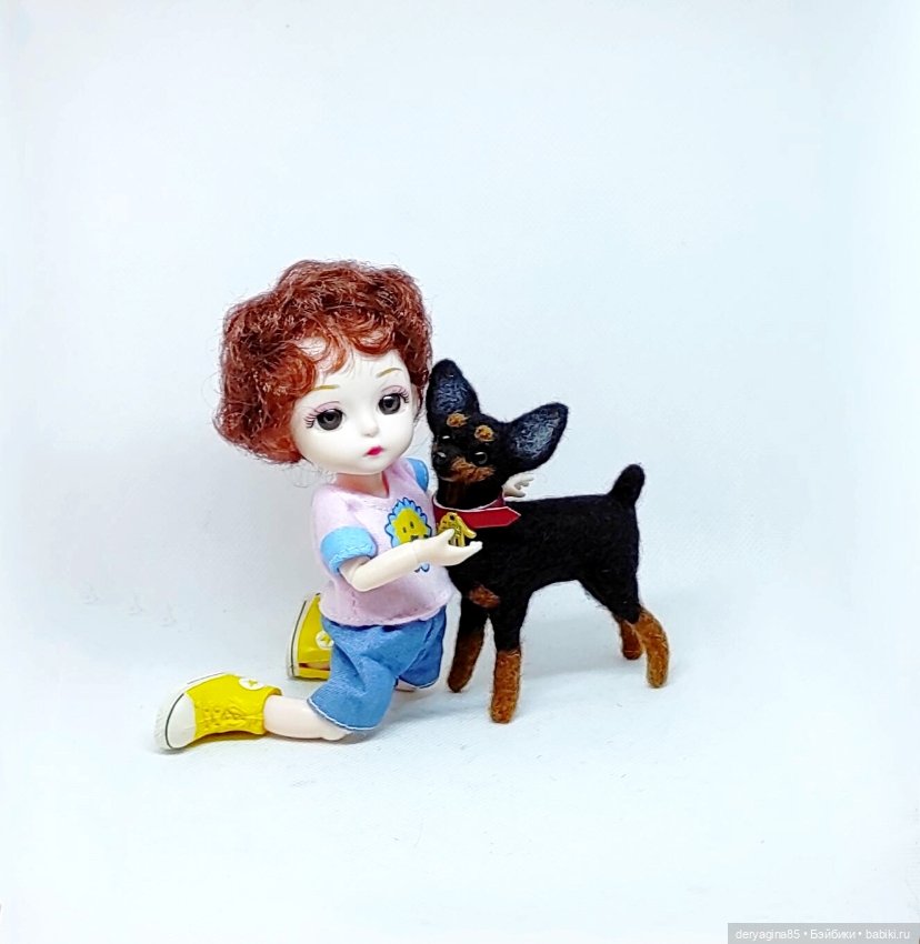 Мини тойчик — Валяные игрушки из шерсти: сухое валяние (фото 2)