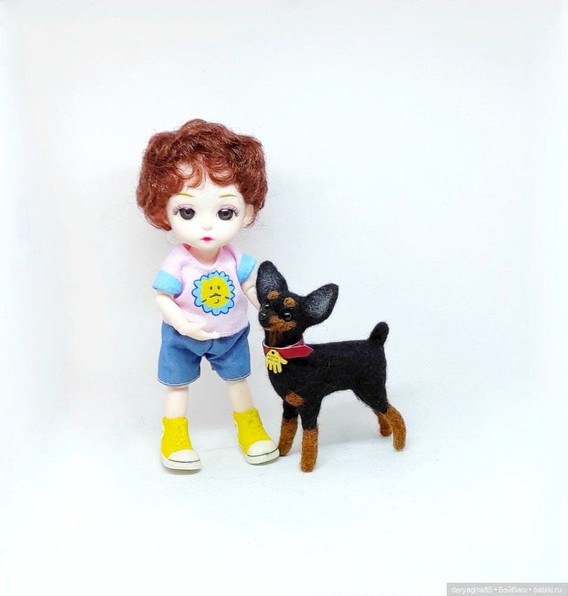 Мини тойчик — Валяные игрушки из шерсти: сухое валяние