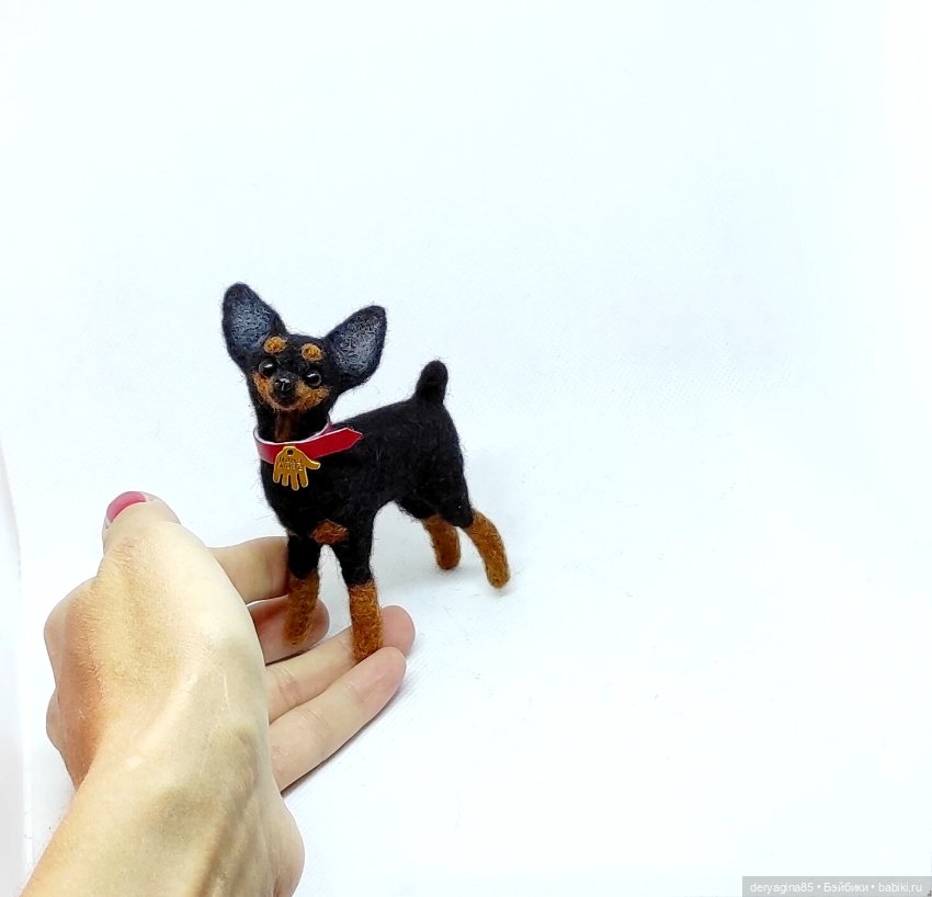 Мини тойчик — Валяные игрушки из шерсти: сухое валяние (фото 4)