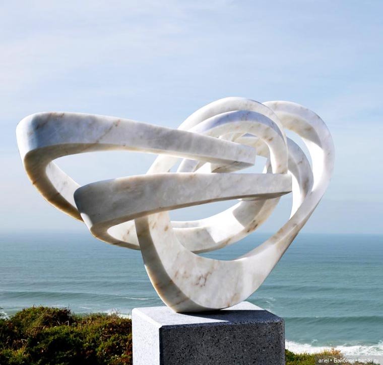 Скрученные скульптуры из мрамора Georg Scheele