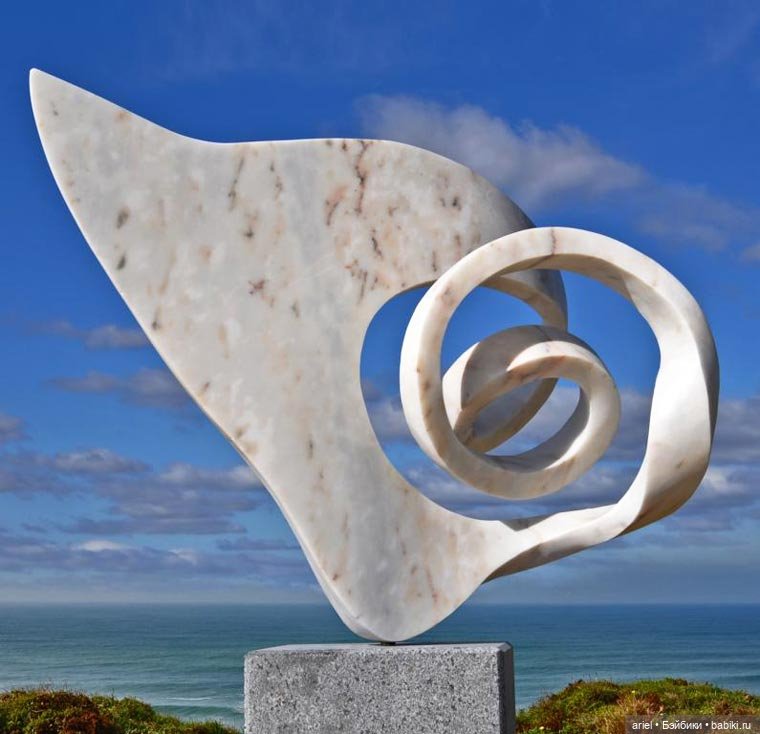 Скрученные скульптуры из мрамора Georg Scheele (фото 2)