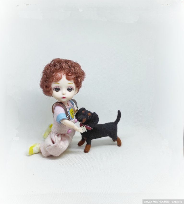 Такса — Валяные игрушки из шерсти: сухое валяние (фото 4)