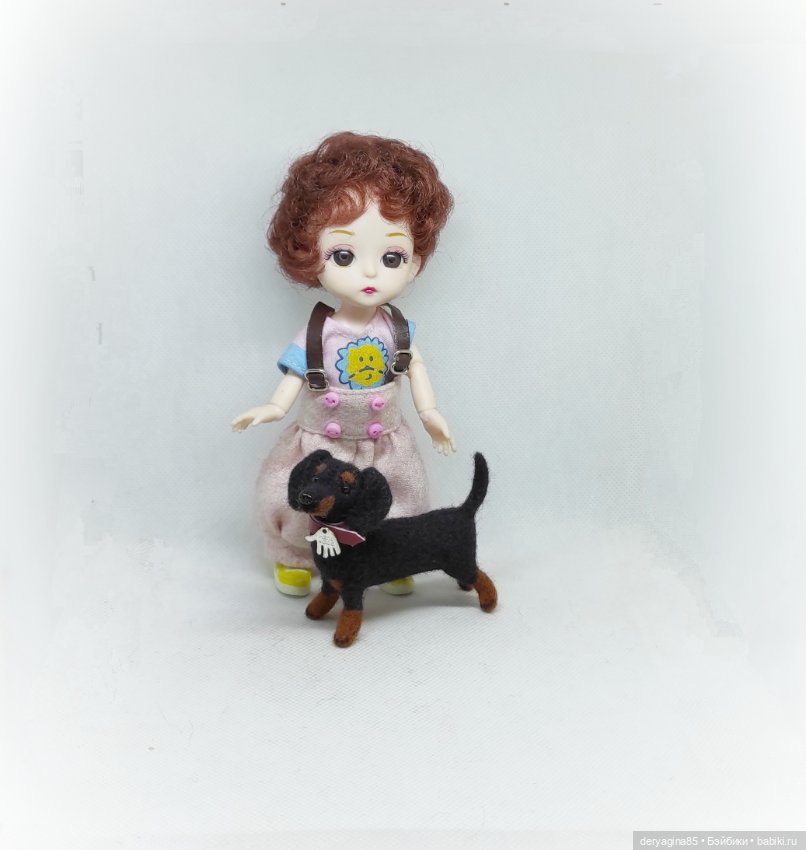 Такса — Валяные игрушки из шерсти: сухое валяние (фото 5)