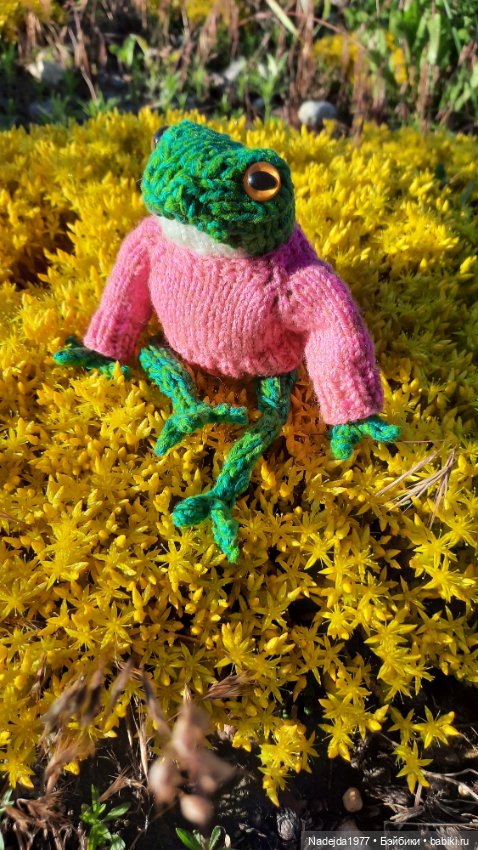 Мои последние работы.Лягушки по выкройке Клэр Гарланд