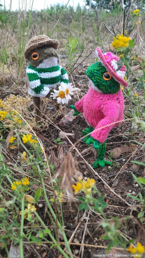 Мои последние работы.Лягушки по выкройке Клэр Гарланд