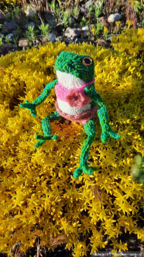 Мои последние работы.Лягушки по выкройке Клэр Гарланд