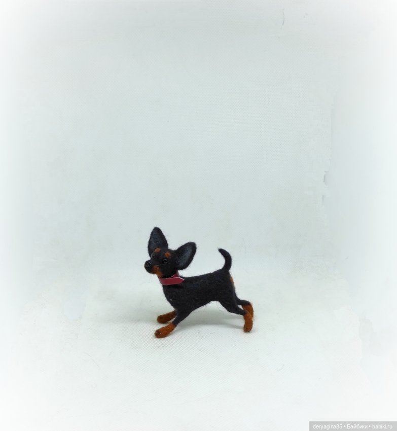 Мини тойчик — Валяные игрушки из шерсти: сухое валяние