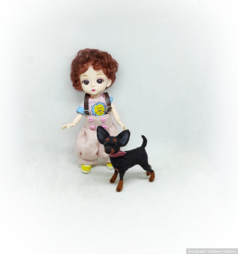 Мини тойчик — Валяные игрушки из шерсти: сухое валяние (фото 9)