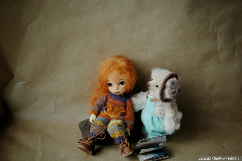 Мишка готов. У Айки настроение дождик