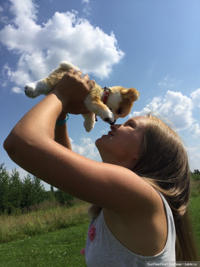 Реалистичные мягкие игрушки. Мы погуляли с Домиником и Хатико 🐕 (фото 5)