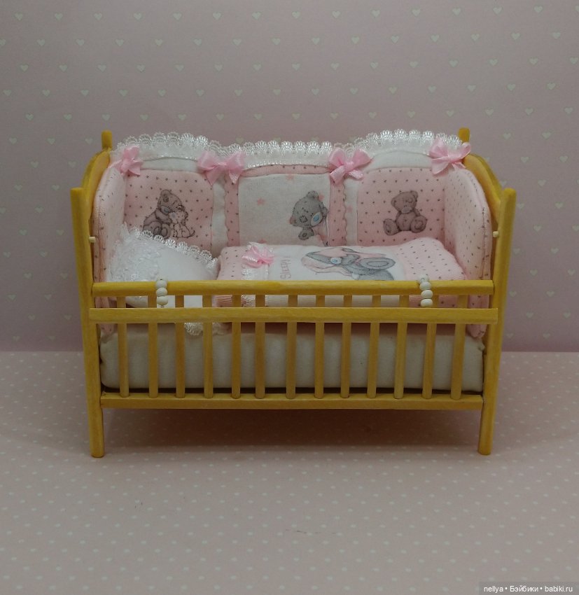 Кроватка для куколок — Мебель для кукол и домиков: фото (фото 4)