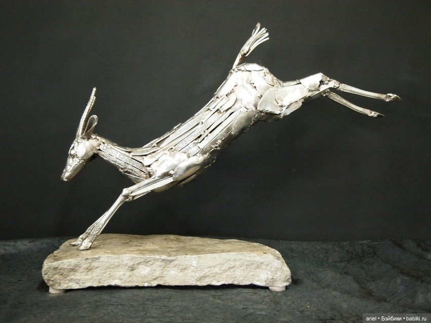 Скульптуры из столовых приборов от Гэри Хови (Gary Hovey) (фото 8)