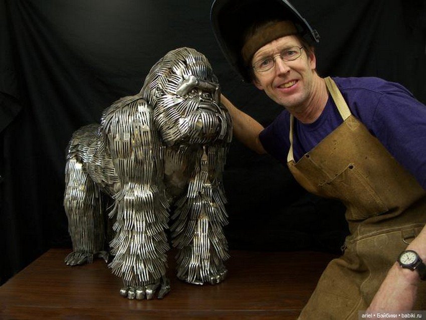 Скульптуры из столовых приборов от Гэри Хови (Gary Hovey) (фото 10)