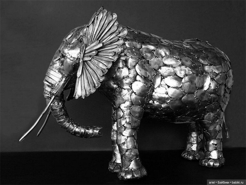Скульптуры из столовых приборов от Гэри Хови (Gary Hovey) (фото 3)