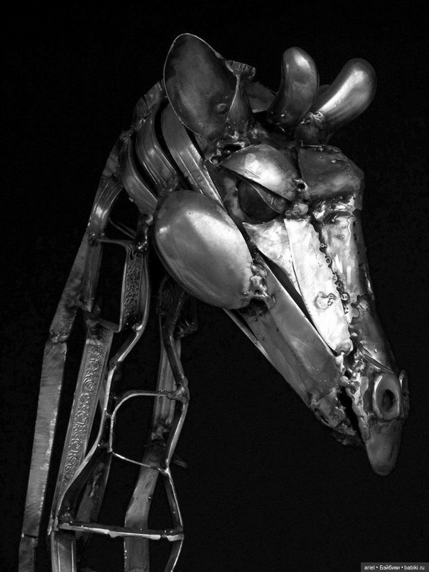 Скульптуры из столовых приборов от Гэри Хови (Gary Hovey)