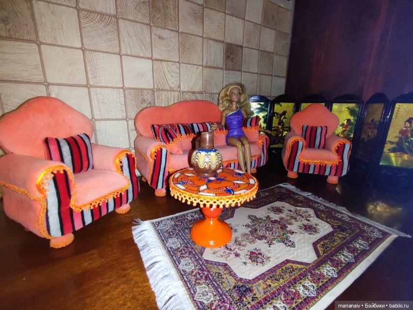 Набор мягкой мебели Апельсиновый джем