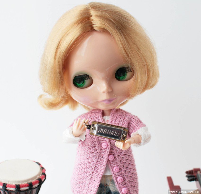 Кася - юный музыкант — Оригинальные куклы Blythe (Блайз): Takara (фото 2)