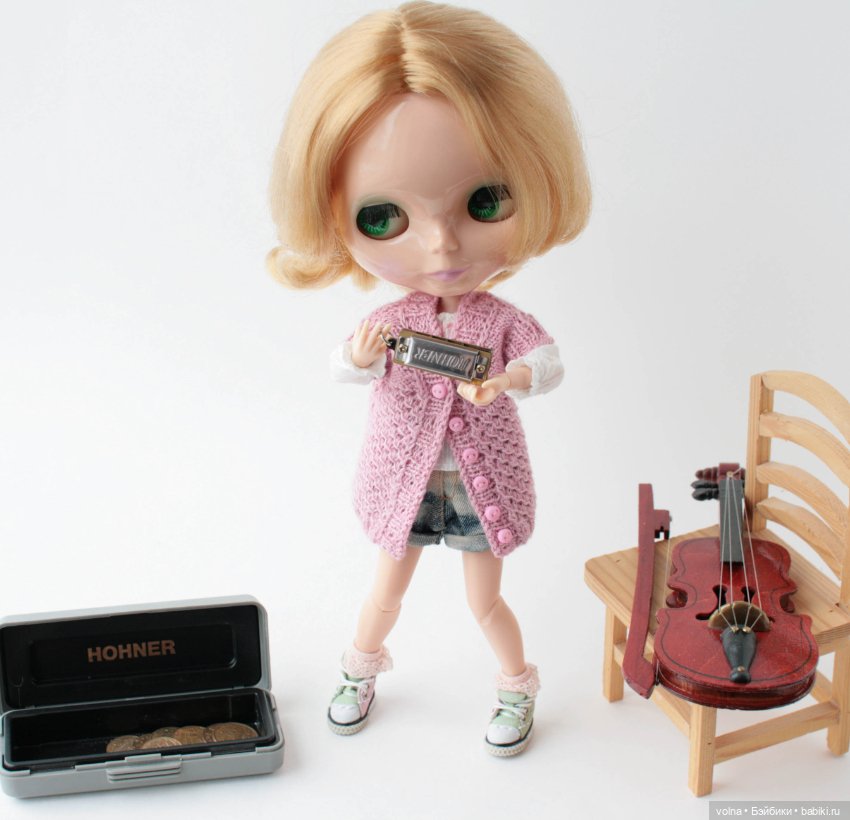 Кася - юный музыкант — Оригинальные куклы Blythe (Блайз): Takara
