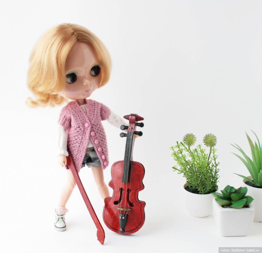 Кася - юный музыкант — Оригинальные куклы Blythe (Блайз): Takara (фото 3)