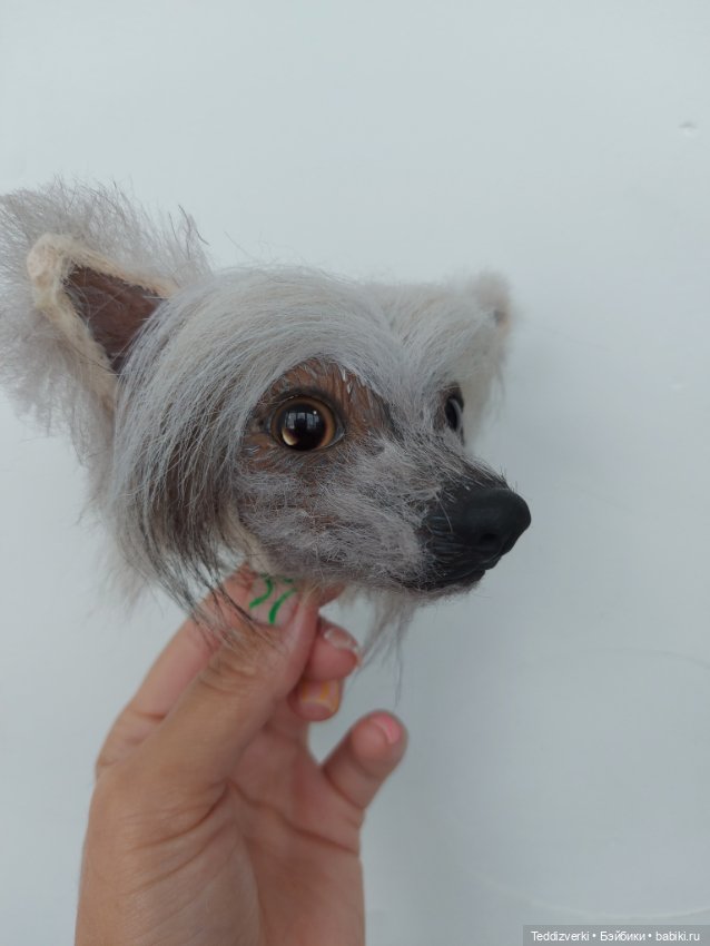 Китайская хохлатая — Лепка авторских игрушек и папье (фото 3)