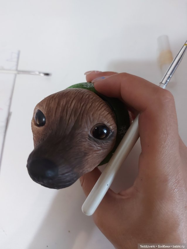 Китайская хохлатая — Лепка авторских игрушек и папье (фото 5)