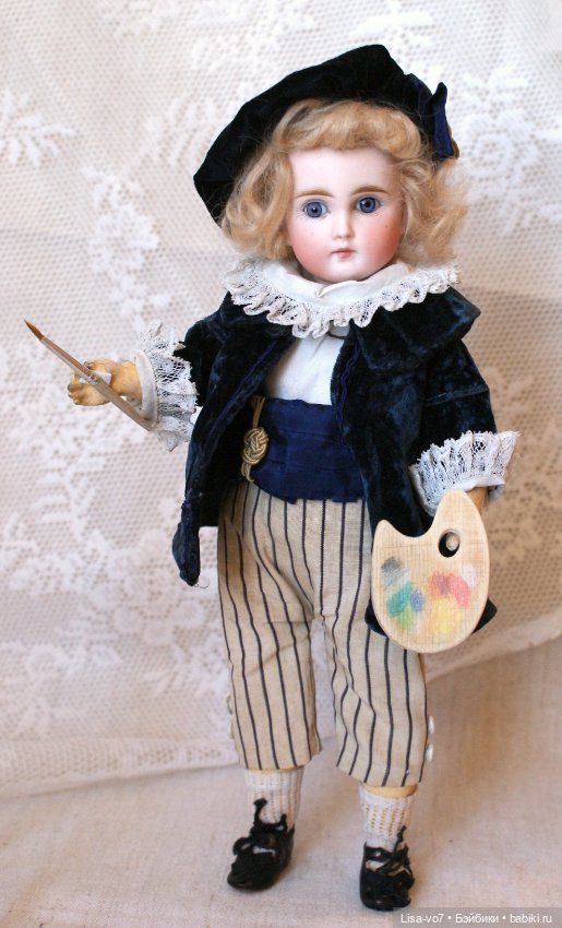 Маленький художник — Редкие антикварные куклы и реплики: воск (фото 9)