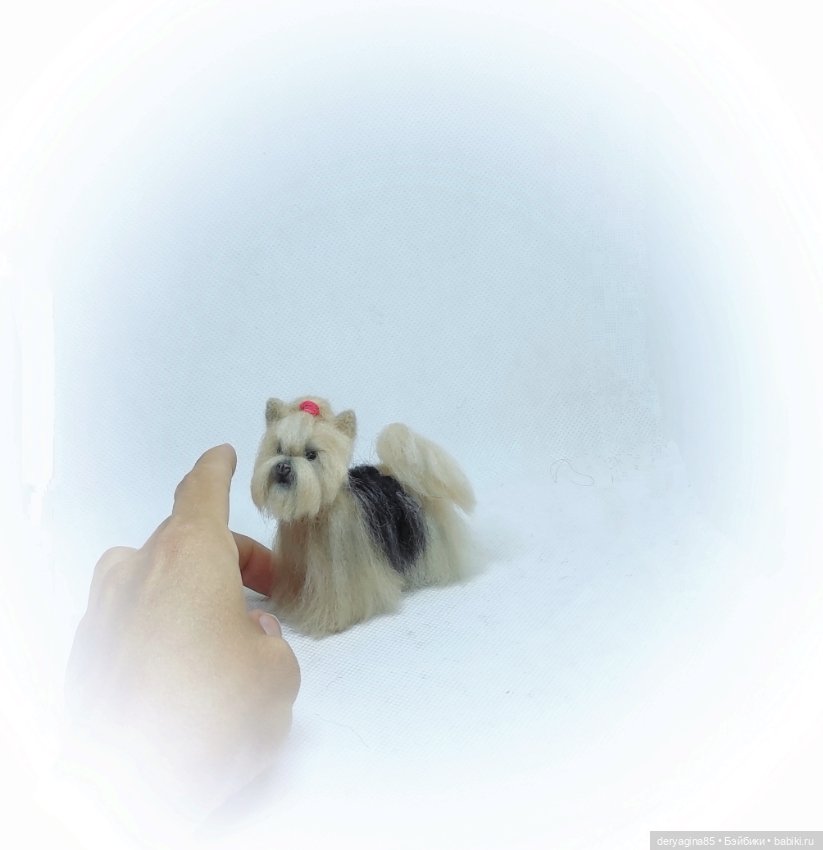 Мини йоркширский терьер — Валяные игрушки из шерсти: сухое валяние (фото 2)