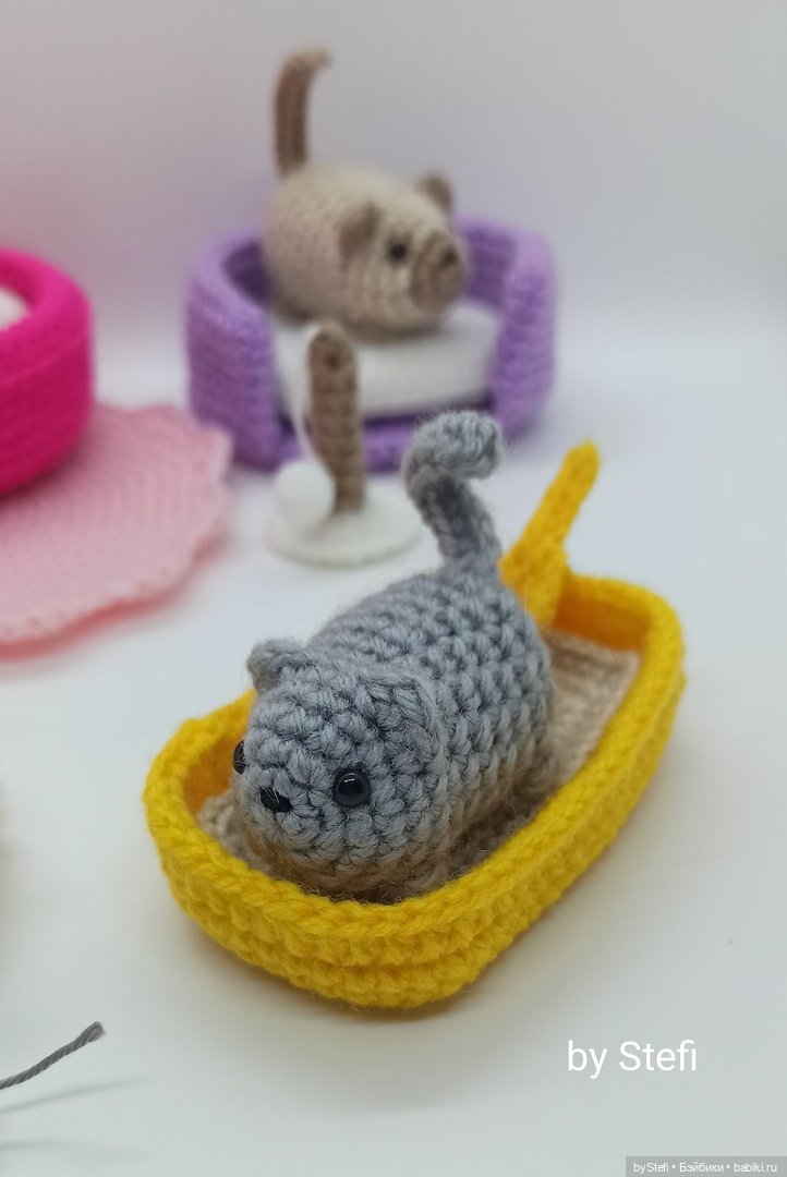 Готова показать новый набор. Котёнок с аксессуарами. Авторская работа