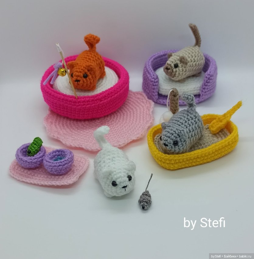 Готова показать новый набор. Котёнок с аксессуарами. Авторская работа