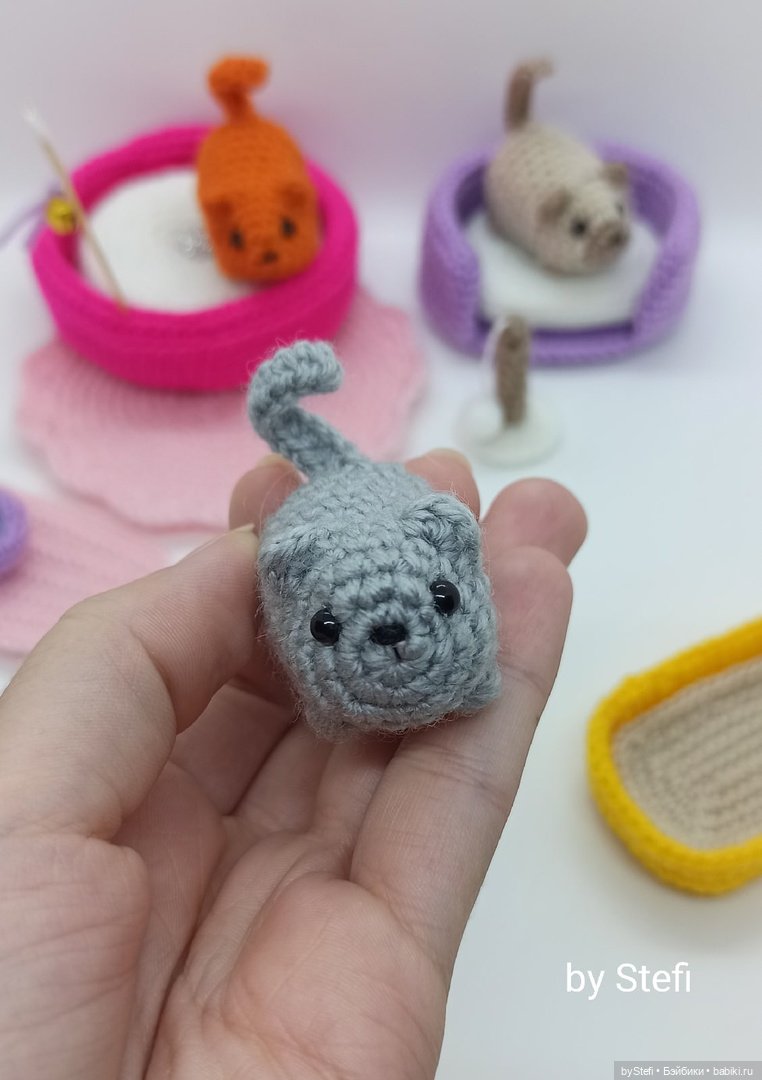 Готова показать новый набор. Котёнок с аксессуарами. Авторская работа (фото 8)